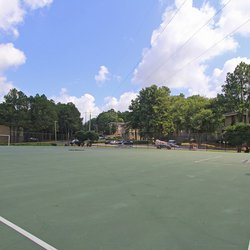 outdoor soccer court at KRC Alderwood Trails Apartments located 25 minutes from Downtown Atlanta